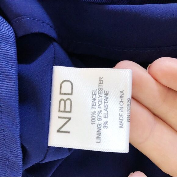 NBD Revolve Suki Deep Blue Mini Dress Sz XS - Picture 9 of 11